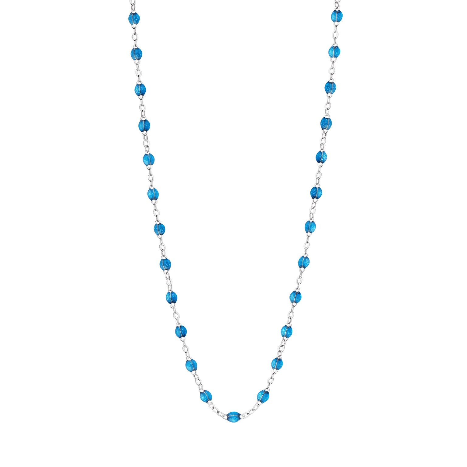 Gigi Clozeau - Classic Gigi Azur Necklace, White Gold, 17.7"