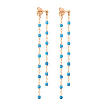 Gigi Clozeau - Classic Gigi Dangling Azur Earrings, Rose Gold