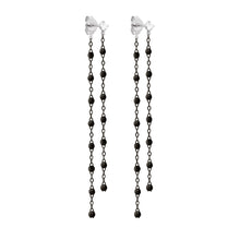 Gigi Clozeau - Classic Gigi Dangling Black Earrings, Diamonds, Black Gold