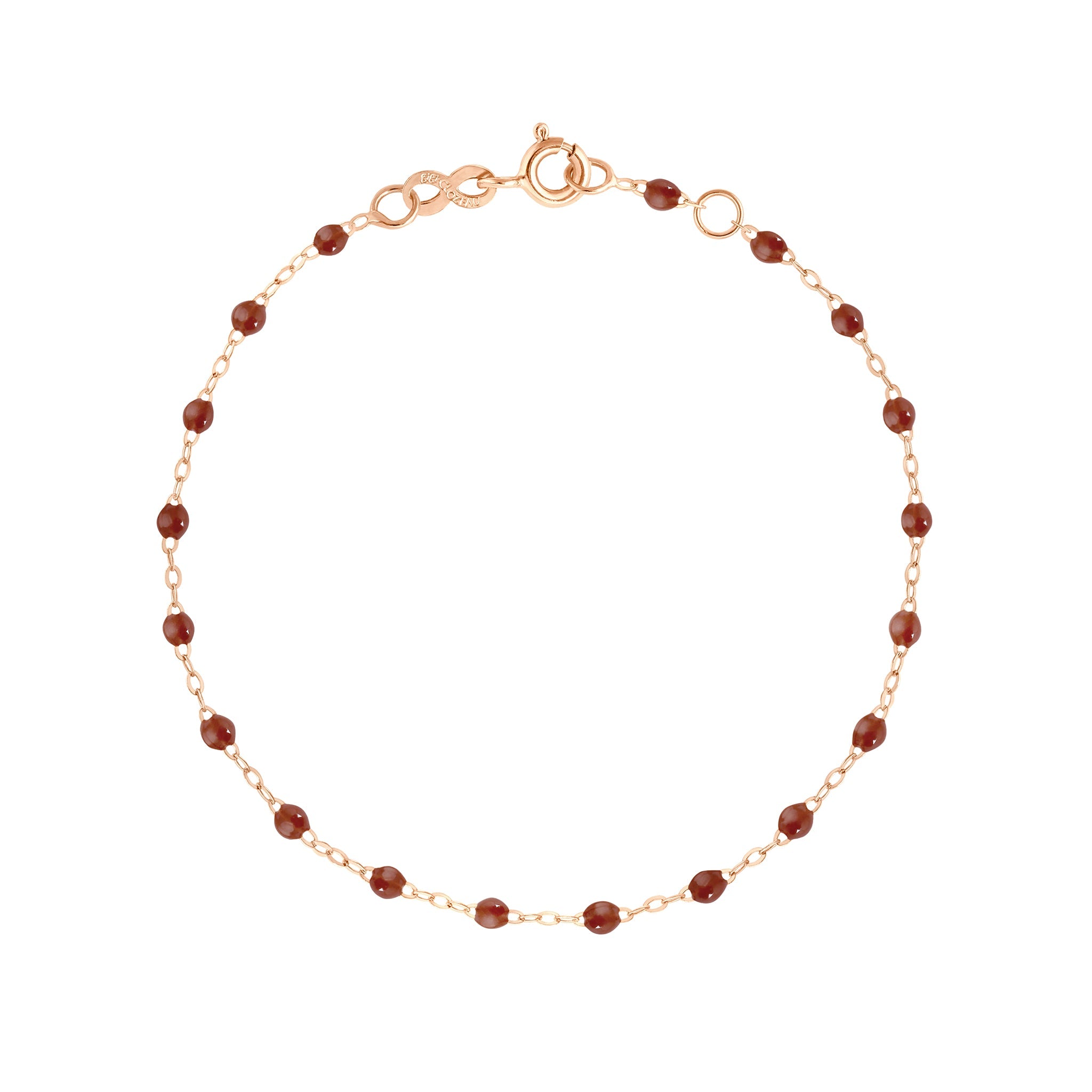 Gigi Clozeau - Classic Gigi Moka Bracelet, Rose Gold, 7.5"
