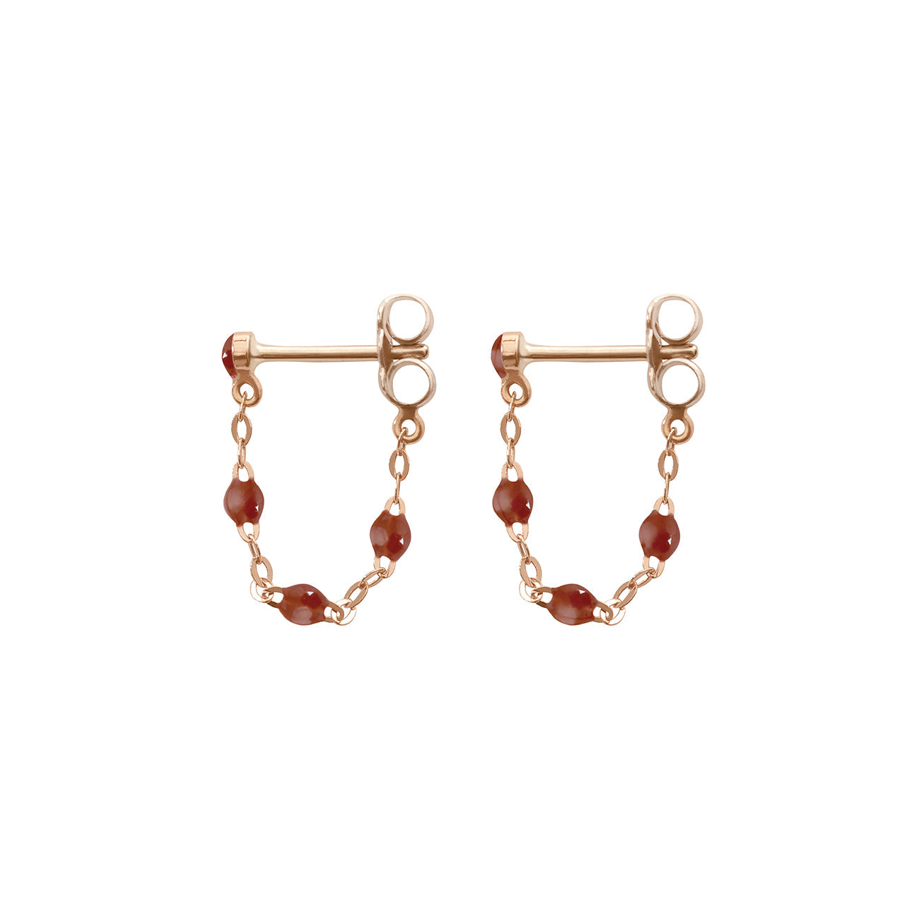 Gigi Clozeau - Classic Gigi Moka Earrings, Rose Gold