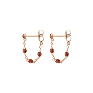 Gigi Clozeau - Classic Gigi Moka Earrings, Rose Gold