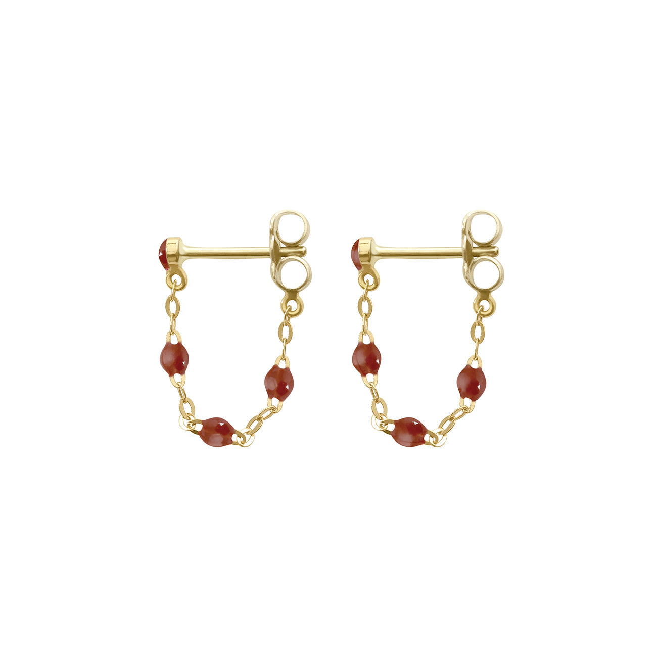 Gigi Clozeau - Classic Gigi Moka Earrings, Yellow Gold