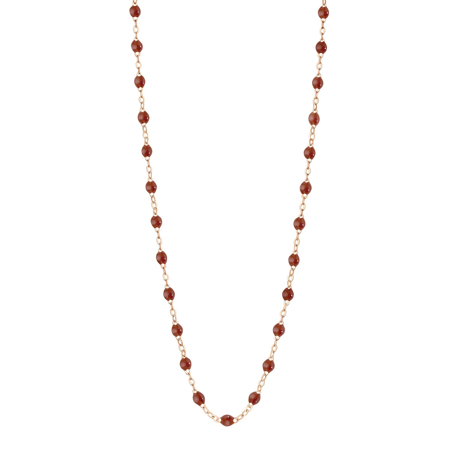 Gigi Clozeau - Classic Gigi Moka Necklace, Rose Gold, 16.5"