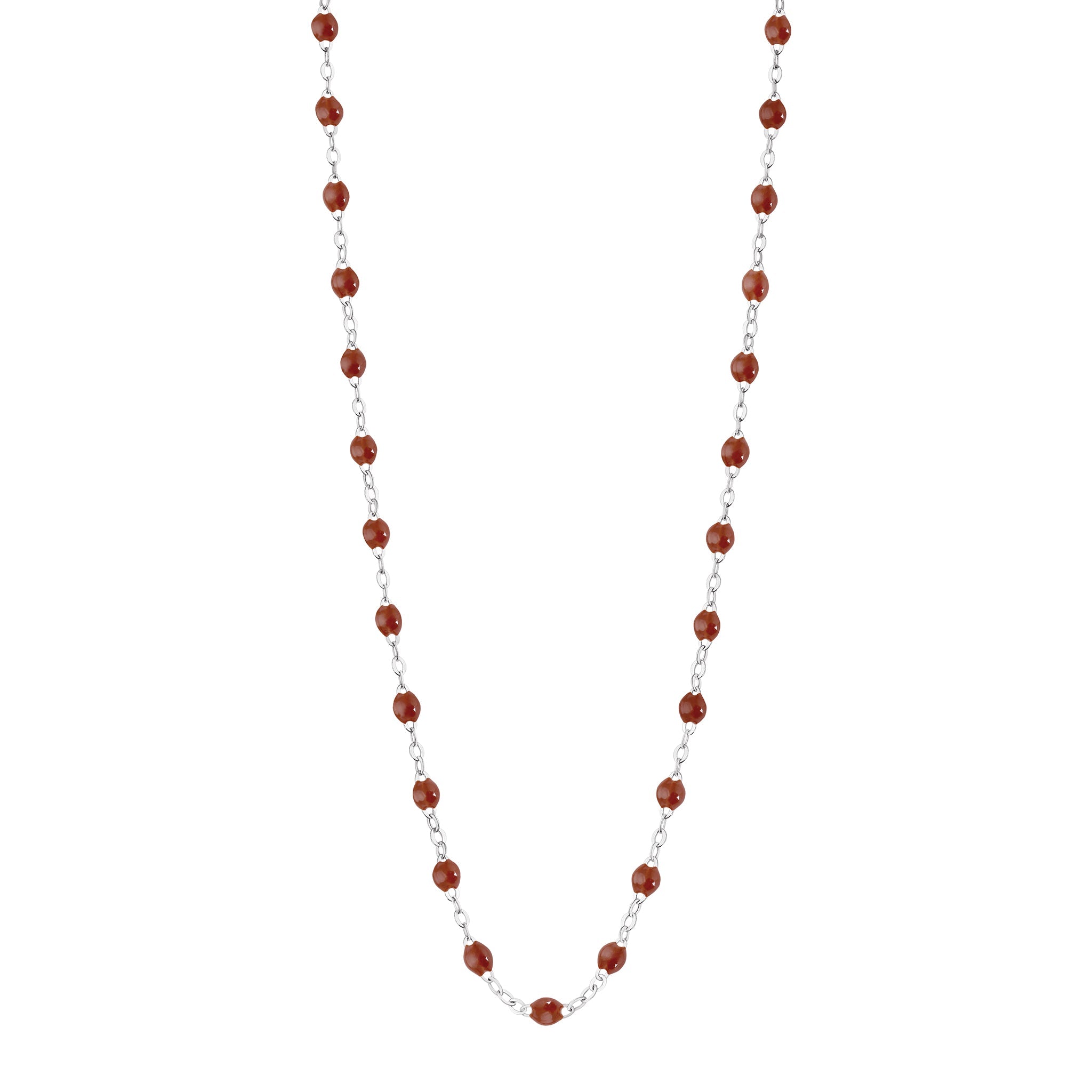 Gigi Clozeau - Classic Gigi Moka Necklace, White Gold, 16.5"