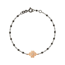 Gigi Clozeau - Clover Lumière Black Diamond Bracelet, Black and Rose Gold, 6.7"