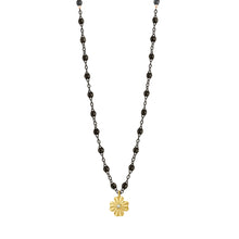 Gigi Clozeau - Clover Lumière Black Diamond Necklace, Black and Yellow Gold, 16.5"