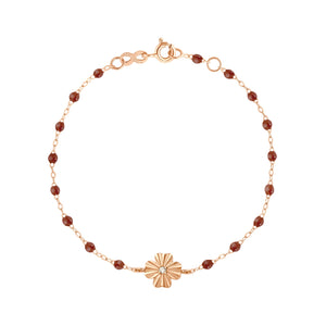 Gigi Clozeau - Clover Lumière Moka Diamond Bracelet, Rose Gold, 6.7"