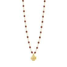 Gigi Clozeau - Clover Lumière Moka Diamond Necklace, Yellow Gold, 16.5"