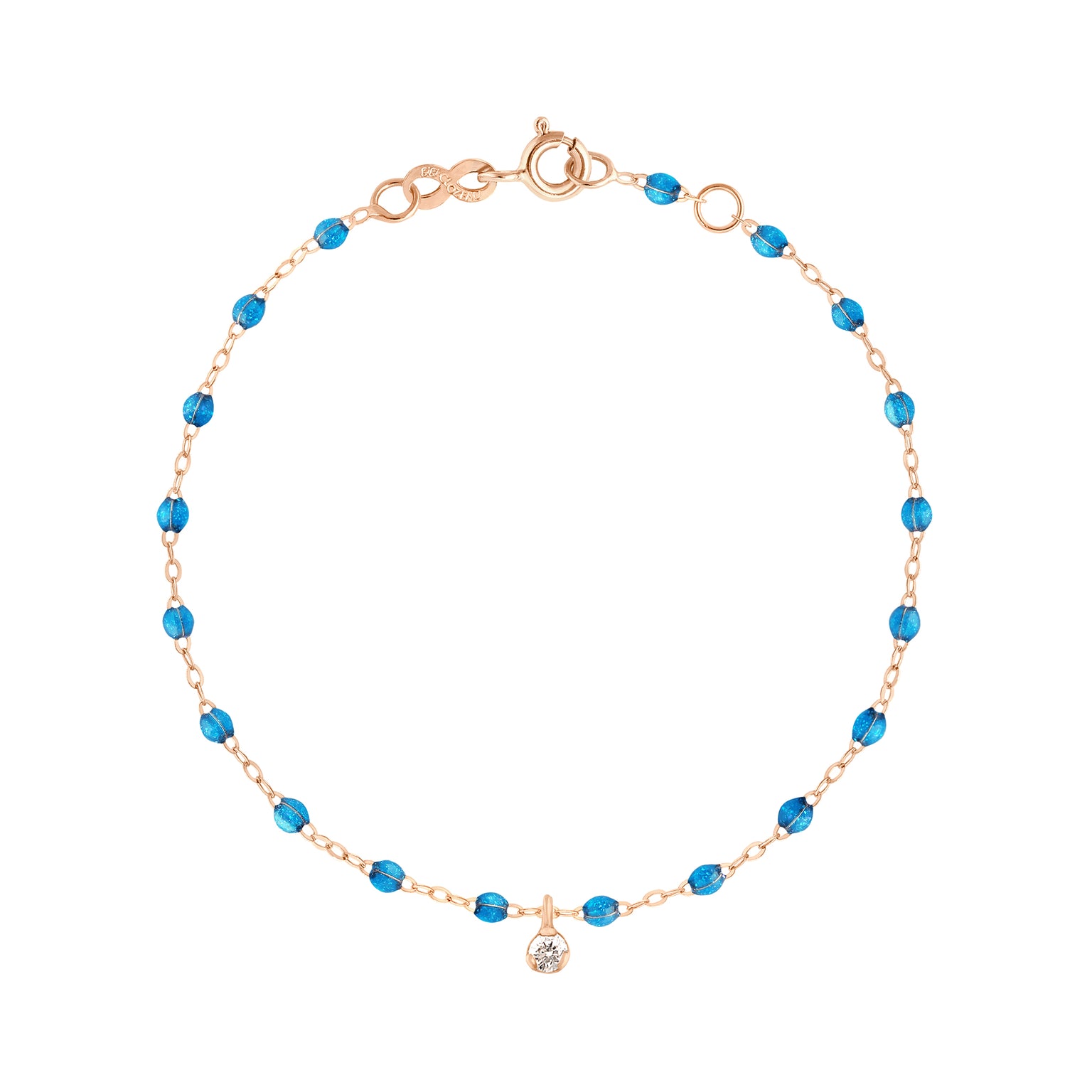 Gigi Clozeau - Gigi Supreme 1 Diamond Bracelet, Azur, Rose Gold, 6.7"