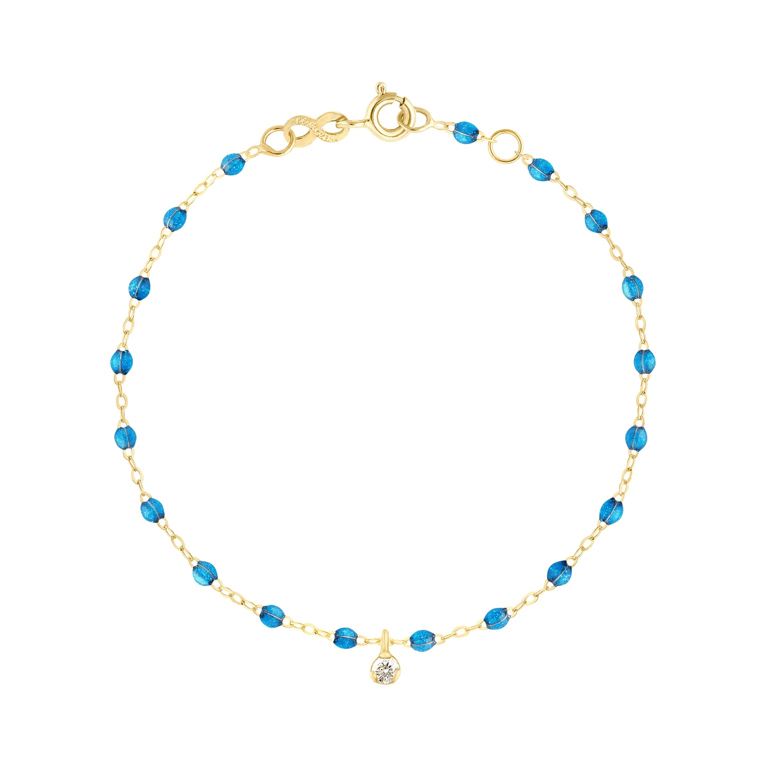 Gigi Clozeau - Gigi Supreme 1 Diamond Bracelet, Azur, Yellow Gold, 6.7"
