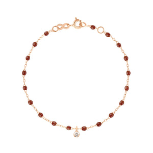 Gigi Clozeau - Gigi Suprême 1 Diamond Bracelet, Moka, Rose Gold, 6.7"