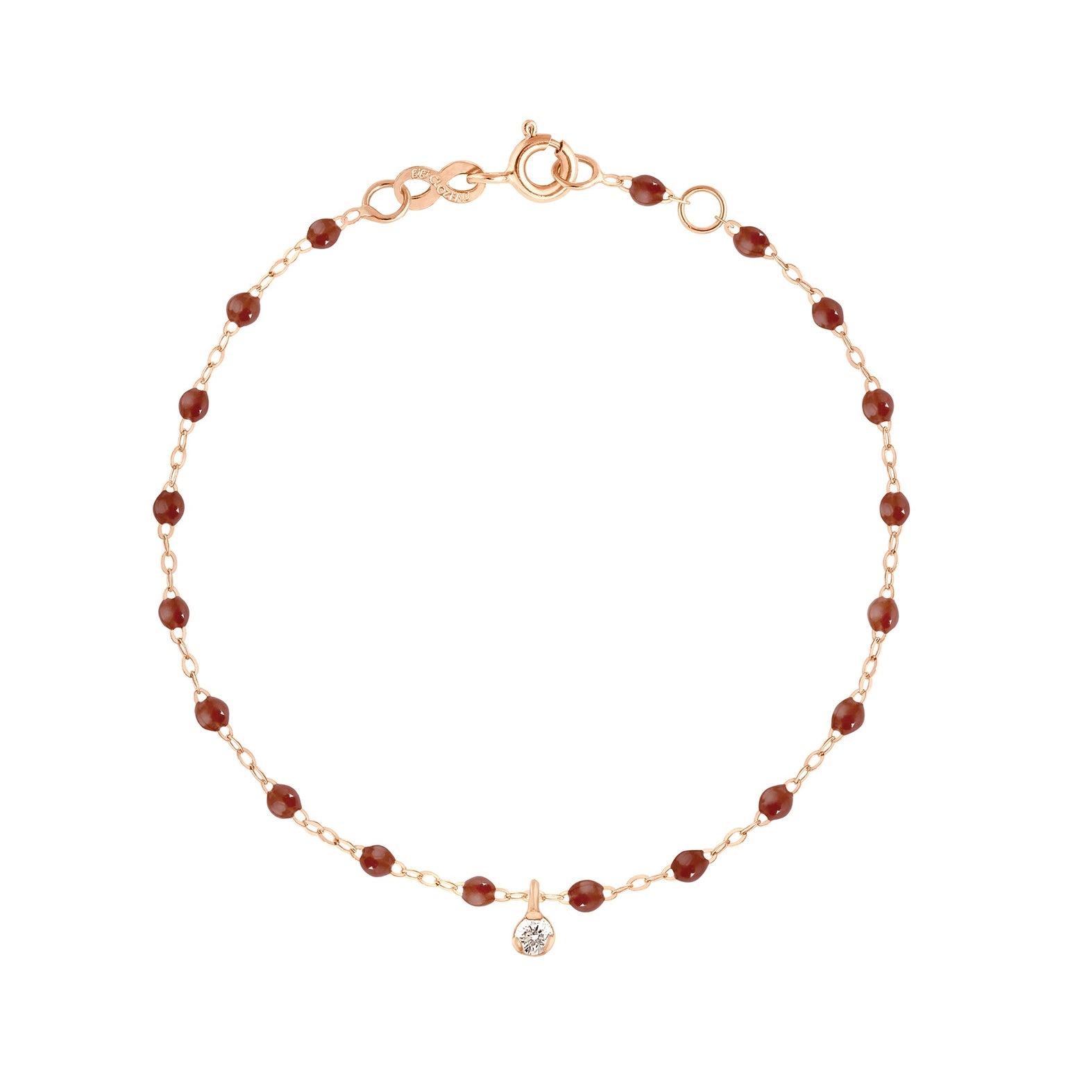 Gigi Clozeau - Gigi Suprême 1 Diamond Bracelet, Moka, Rose Gold, 6.7"