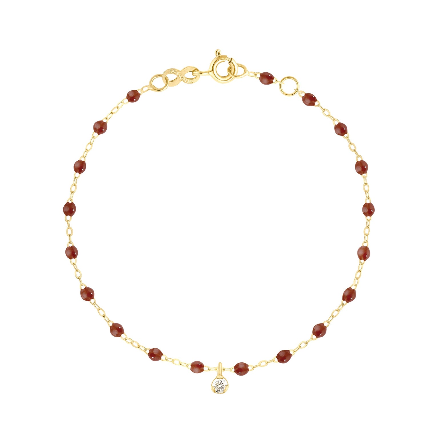 Gigi Clozeau - Gigi Suprême 1 Diamond Bracelet, Moka, Yellow Gold, 6.7"