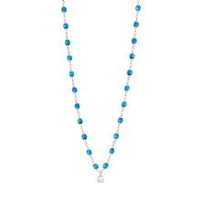 Gigi Clozeau - Gigi Supreme Classic 1 Diamond Necklace, Azur, White Gold, 16.5"