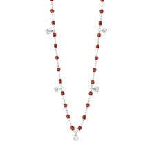 Gigi Clozeau - Gigi Suprême Classic 5 Diamond Necklace, Moka, White Gold, 17.7"