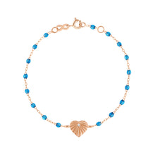 Gigi Clozeau - Heart Lumiere Azur Diamond Bracelet, Rose Gold, 6.7"