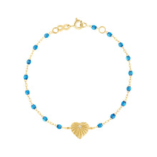 Gigi Clozeau - Heart Lumiere Azur Diamond Bracelet, Yellow Gold, 6.7"