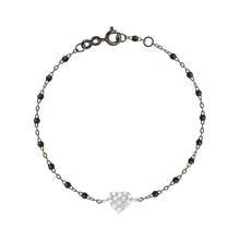 Gigi Clozeau - In Love Diamond Black Bracelet, Black and White Gold, 6.7"