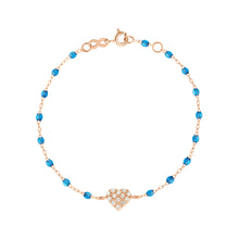 Gigi Clozeau - In Love Diamond Bracelet, Azur, Rose Gold, 6.7"