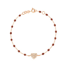Gigi Clozeau - In Love Diamond Bracelet, Moka, Rose Gold, 6.7"