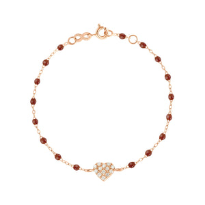 Gigi Clozeau - In Love Diamond Bracelet, Moka, Rose Gold, 6.7"