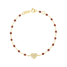 Gigi Clozeau - In Love Diamond Bracelet, Moka, Yellow Gold, 6.7"