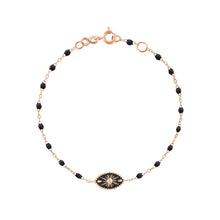 Gigi Clozeau - Karma Black Bracelet, Rose Gold, 6.7"