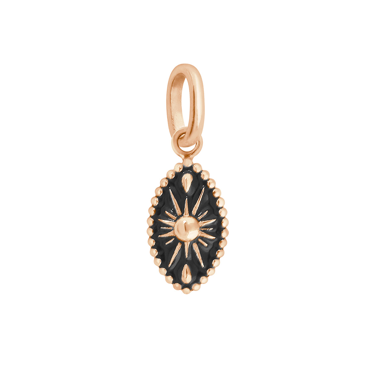 Gigi Clozeau - Karma Black Pendant, Rose Gold