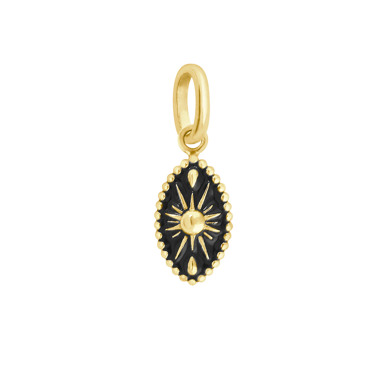 Gigi Clozeau - Karma Black Pendant, Yellow Gold