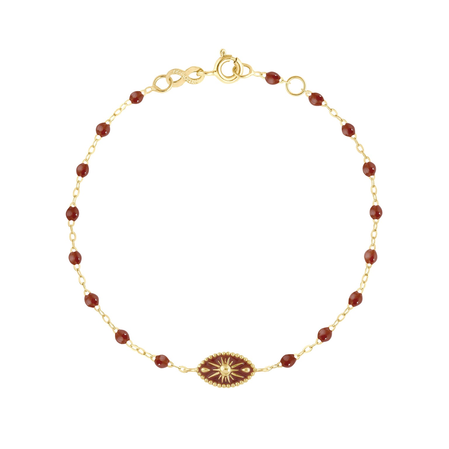 Gigi Clozeau - Karma Moka Bracelet, Yellow Gold, 6.7"