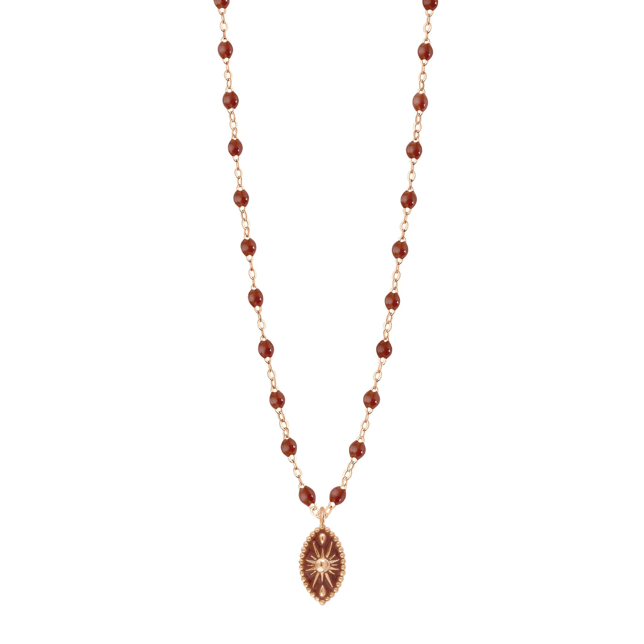 Gigi Clozeau - Karma Moka Necklace, Rose Gold, 16.5"