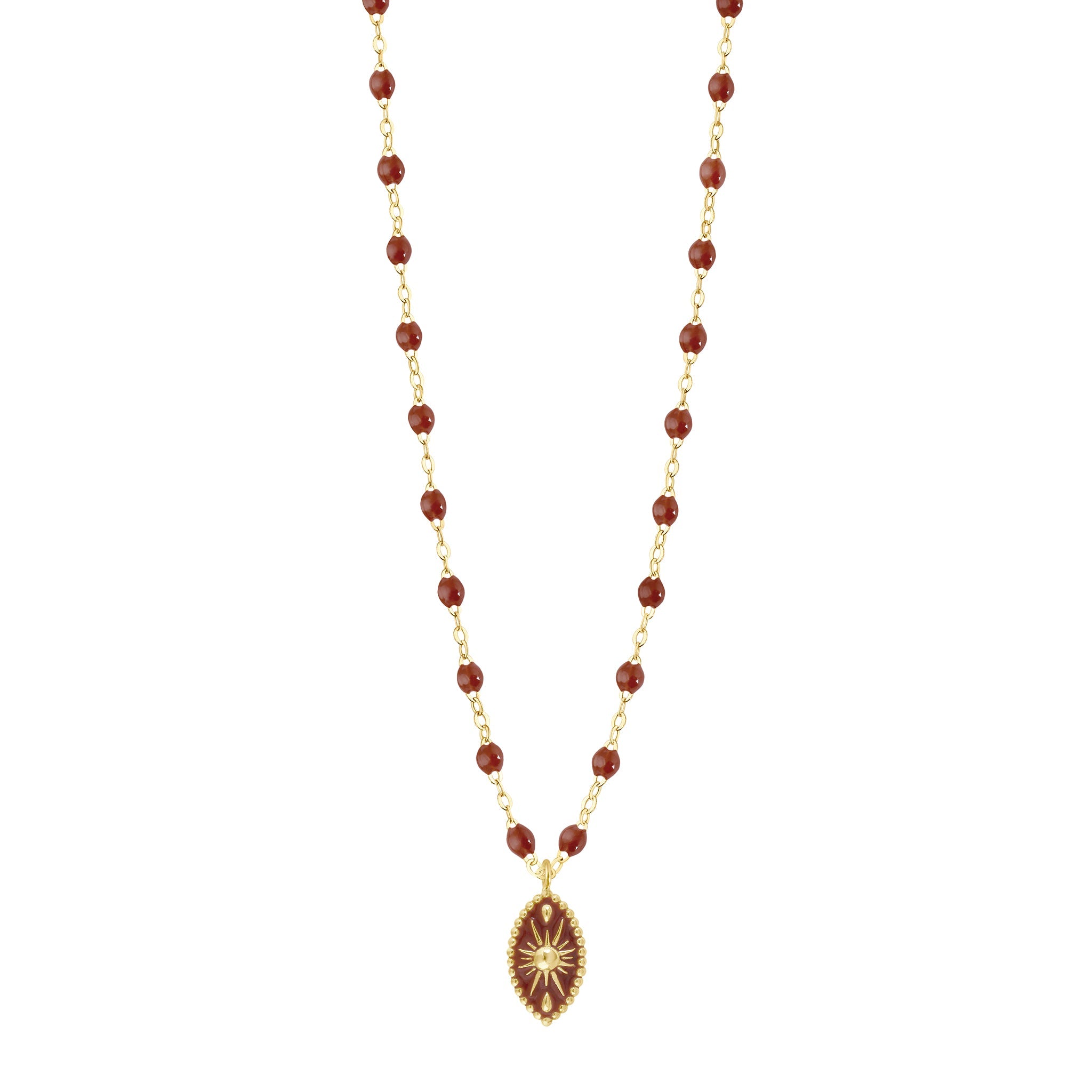 Gigi Clozeau - Karma Moka Necklace, Yellow Gold, 16.5"