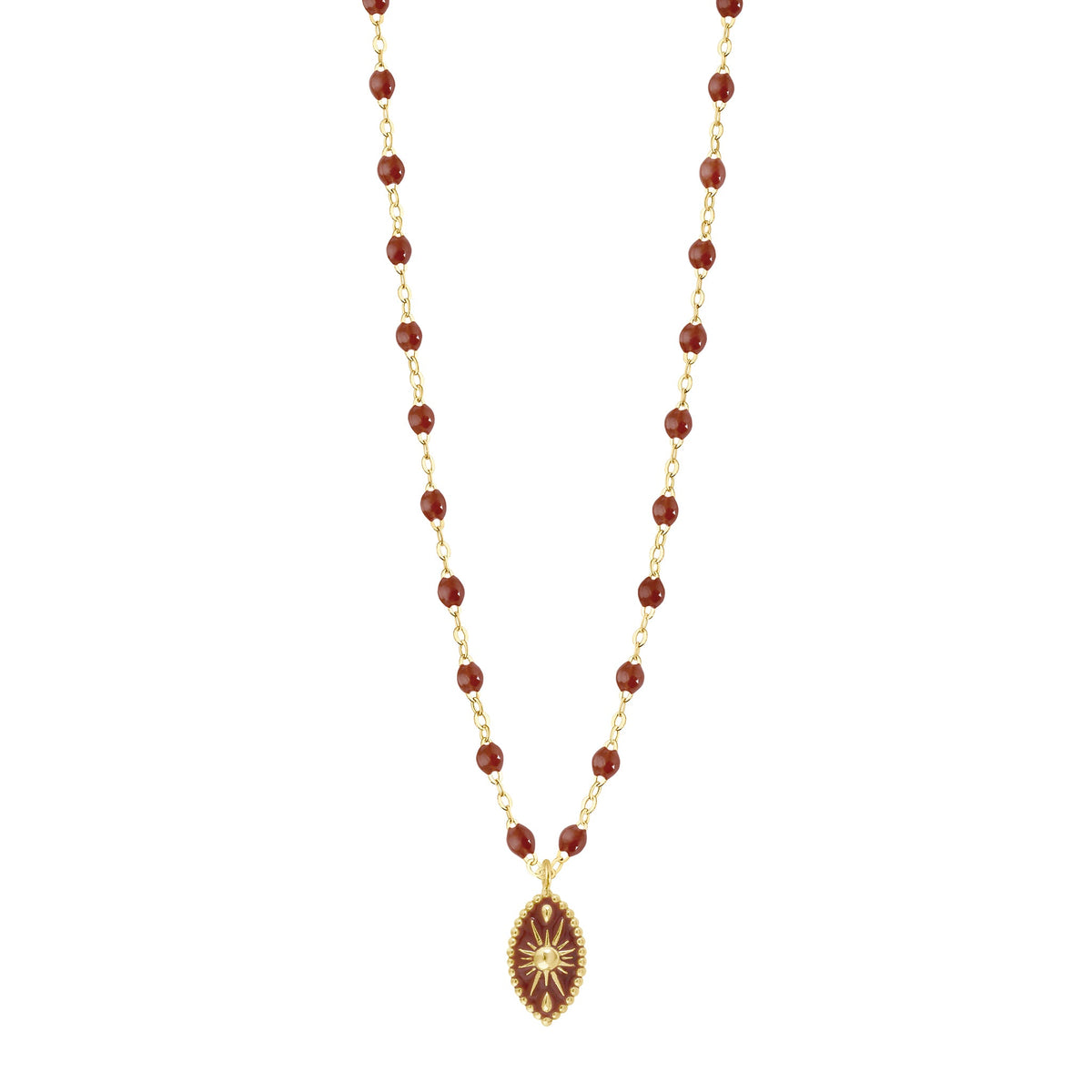 Karma Moka Necklace, Yellow Gold, 16.5