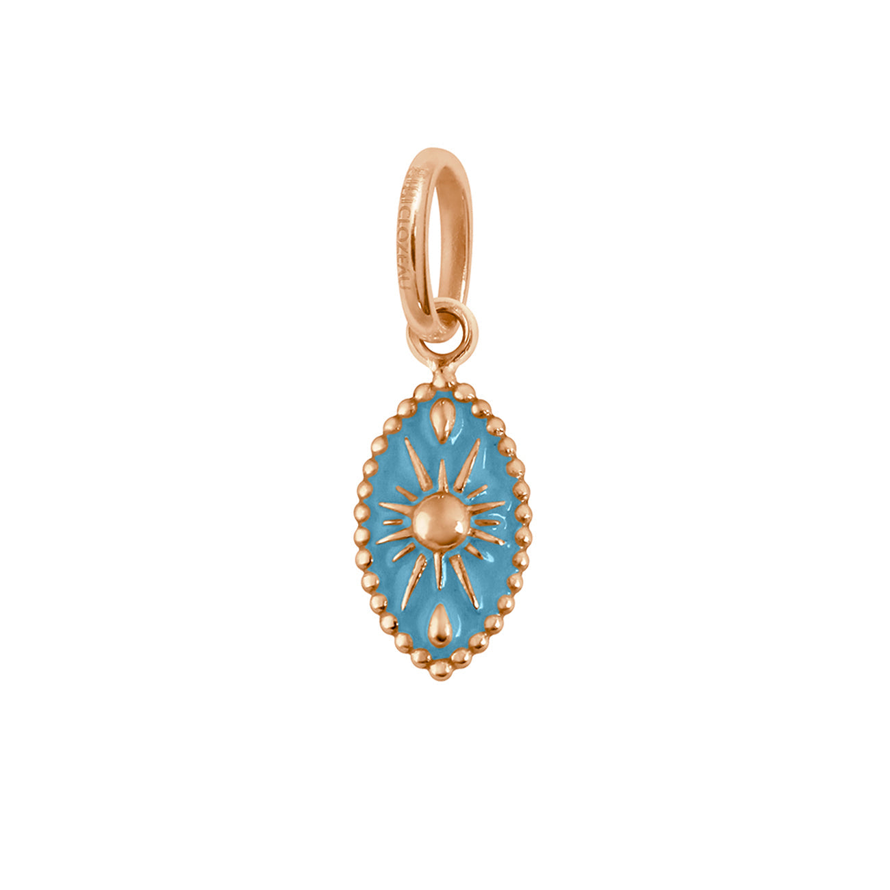 Gigi Clozeau - Karma Turquoise Pendant, Rose Gold