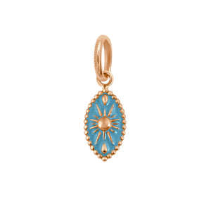 Gigi Clozeau - Karma Turquoise Pendant, Rose Gold