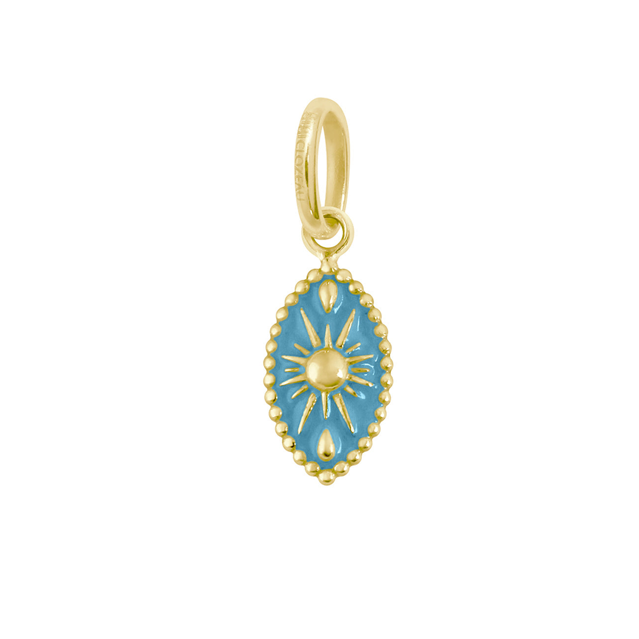Gigi Clozeau - Karma Turquoise Pendant, Yellow Gold