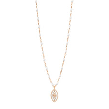 Gigi Clozeau - Karma White Necklace, Rose Gold, 16.5"