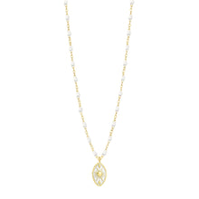Gigi Clozeau - Karma White Necklace, Yellow Gold, 16.5"