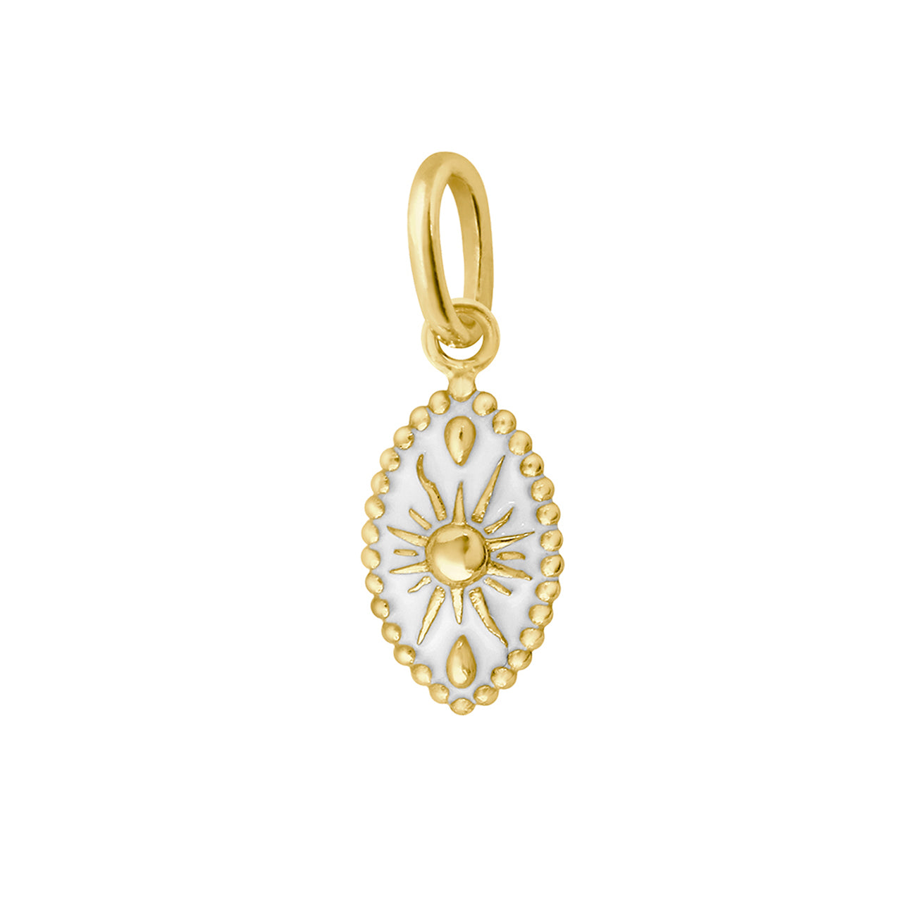 Gigi Clozeau - Karma White Pendant, Yellow Gold