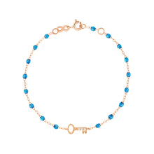 Gigi Clozeau - Key Diamond Azur Bracelet, Rose Gold, 6.7"