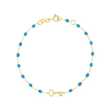 Gigi Clozeau - Key Diamond Azur Bracelet, Yellow Gold, 6.7"