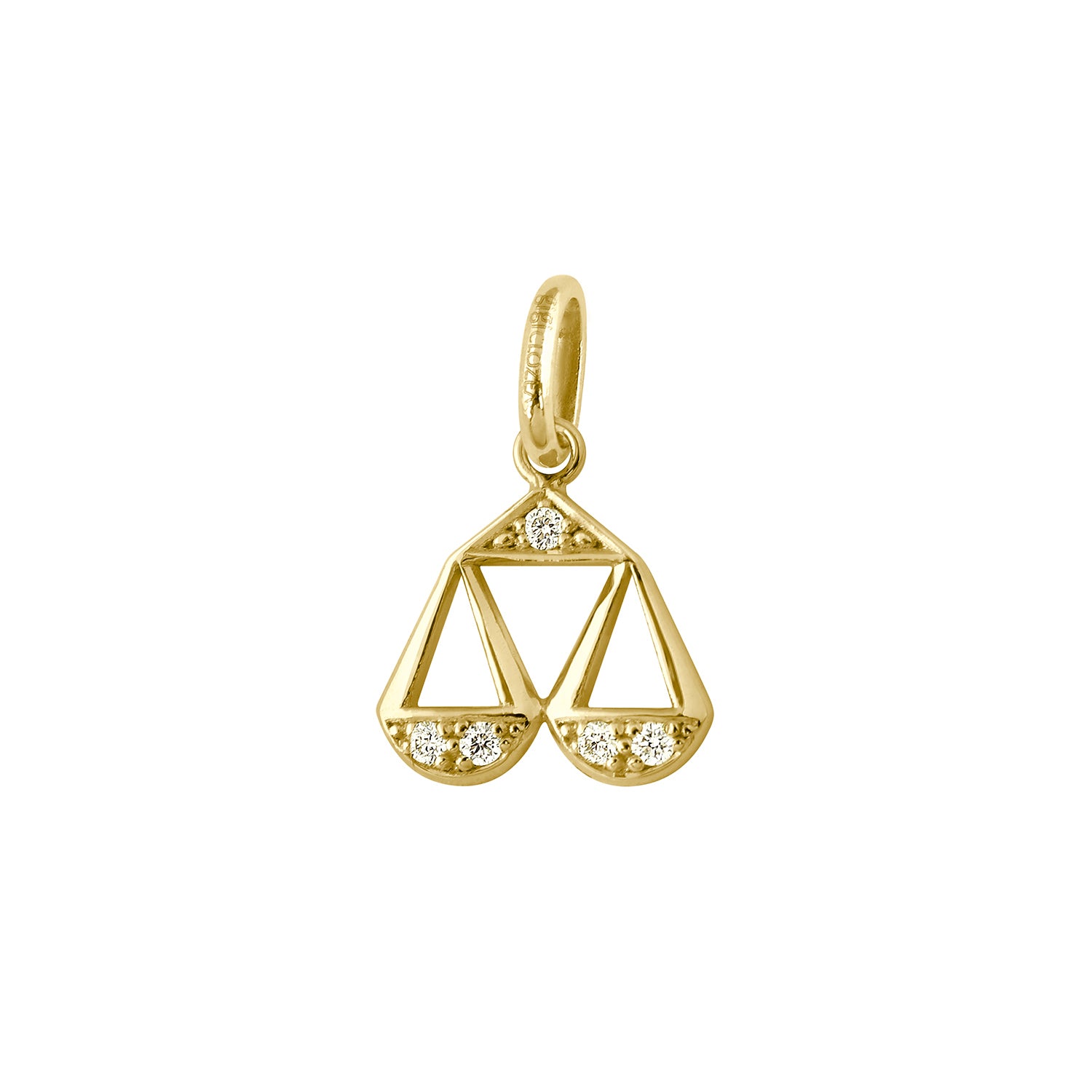 Gigi Clozeau - Libra Diamond Pendant, Yellow Gold