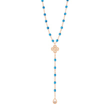 Gigi Clozeau - Lucky Classic Gigi Azur Diamond Lariat, Rose Gold, 17.7"