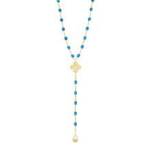 Gigi Clozeau - Lucky Classic Gigi Azur Diamond Lariat, Yellow Gold, 17.7"