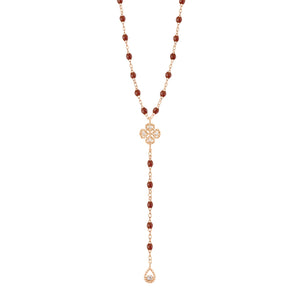 Gigi Clozeau - Lucky Classic Gigi Moka Diamond Lariat, Yellow Gold, 17.7"