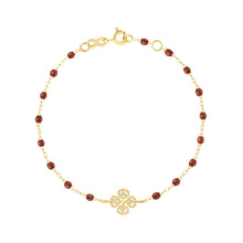 Gigi Clozeau - Lucky Clover Classic Gigi Moka Diamond Bracelet, Yellow Gold, 6.7"