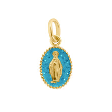 Gigi Clozeau - Madone Azur Resin Pendant, Yellow Gold
