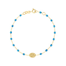 Gigi Clozeau - Madone Charm Classic Gigi Azur Bracelet, Yellow Gold, 6.7"