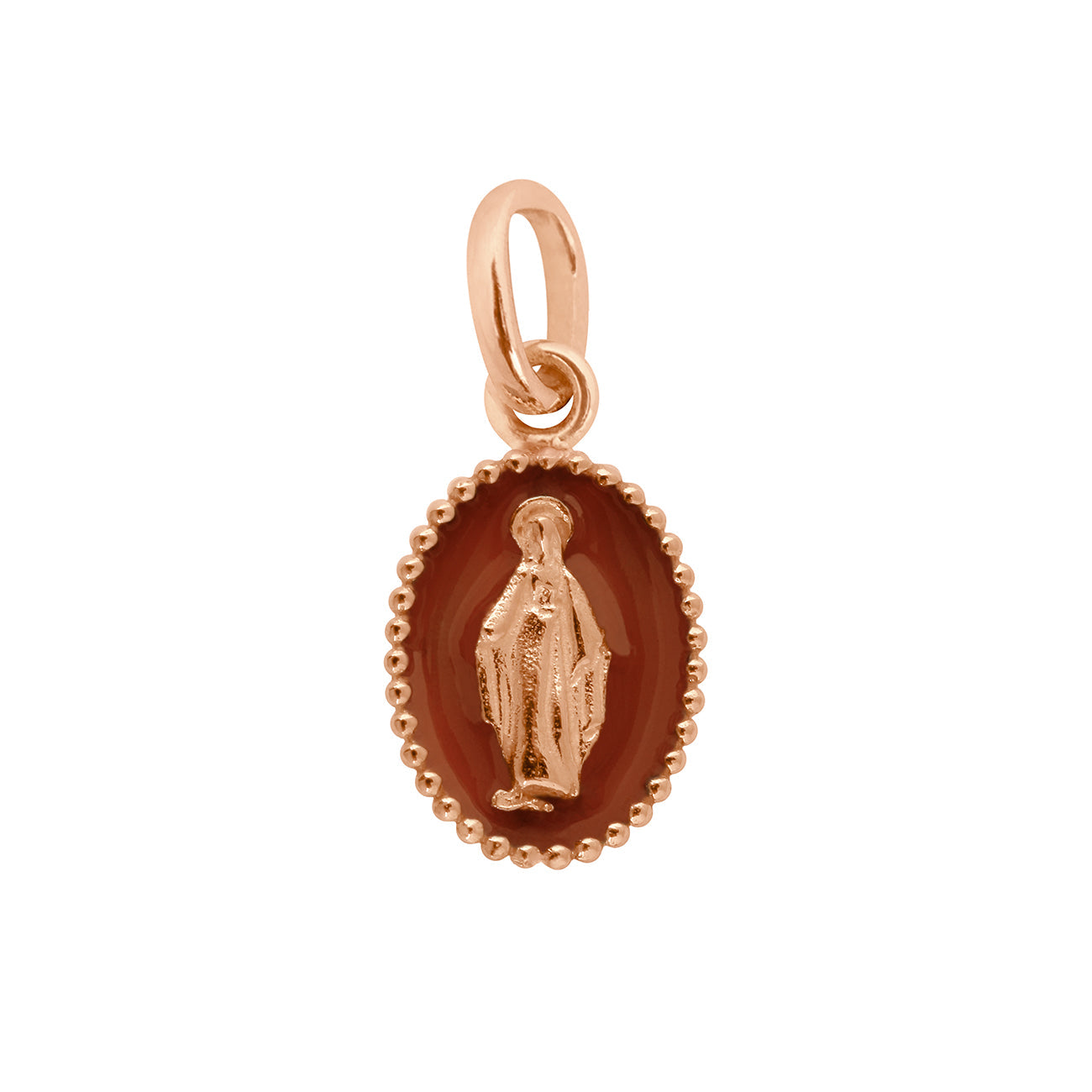Gigi Clozeau - Madone Moka Resin Pendant, Rose Gold